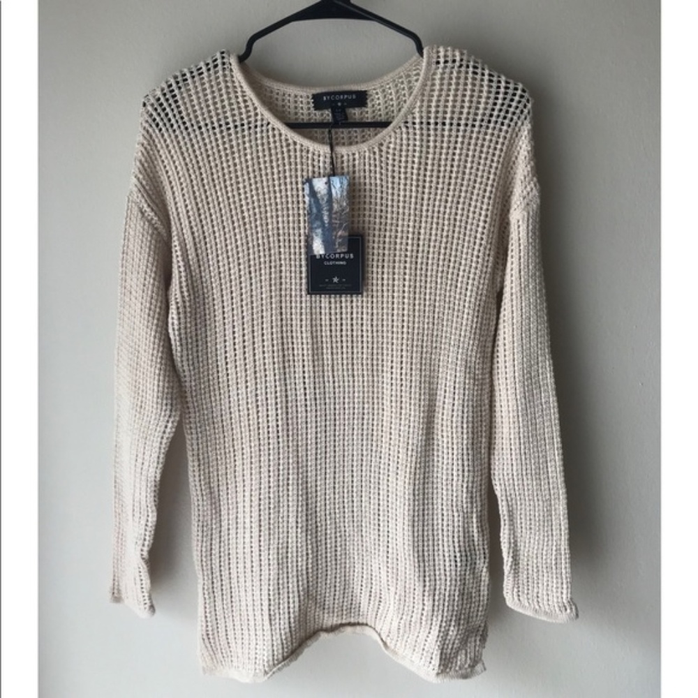 NEW UO bycorpus Cream Knit Sweater